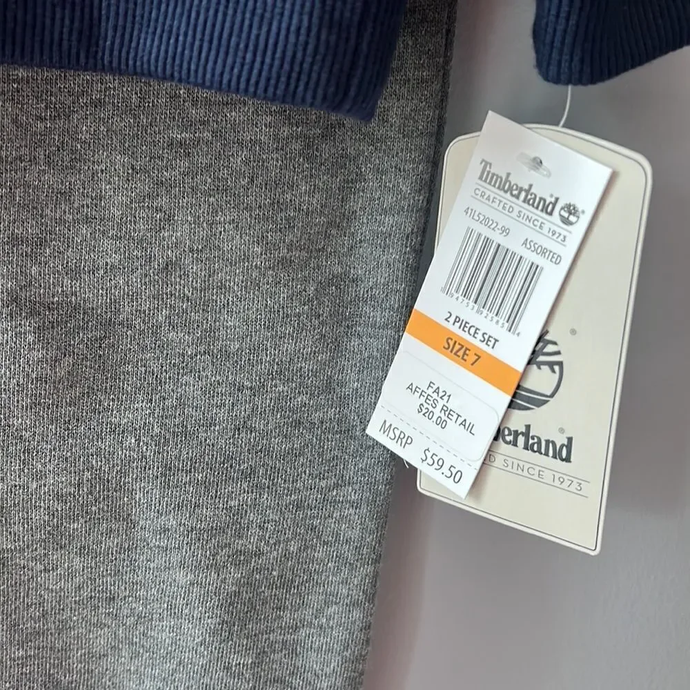 BOYS NWT 2 PIECE TIMBERLAND ATHLETIC OUTFIT